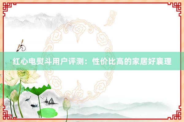 红心电熨斗用户评测：性价比高的家居好襄理